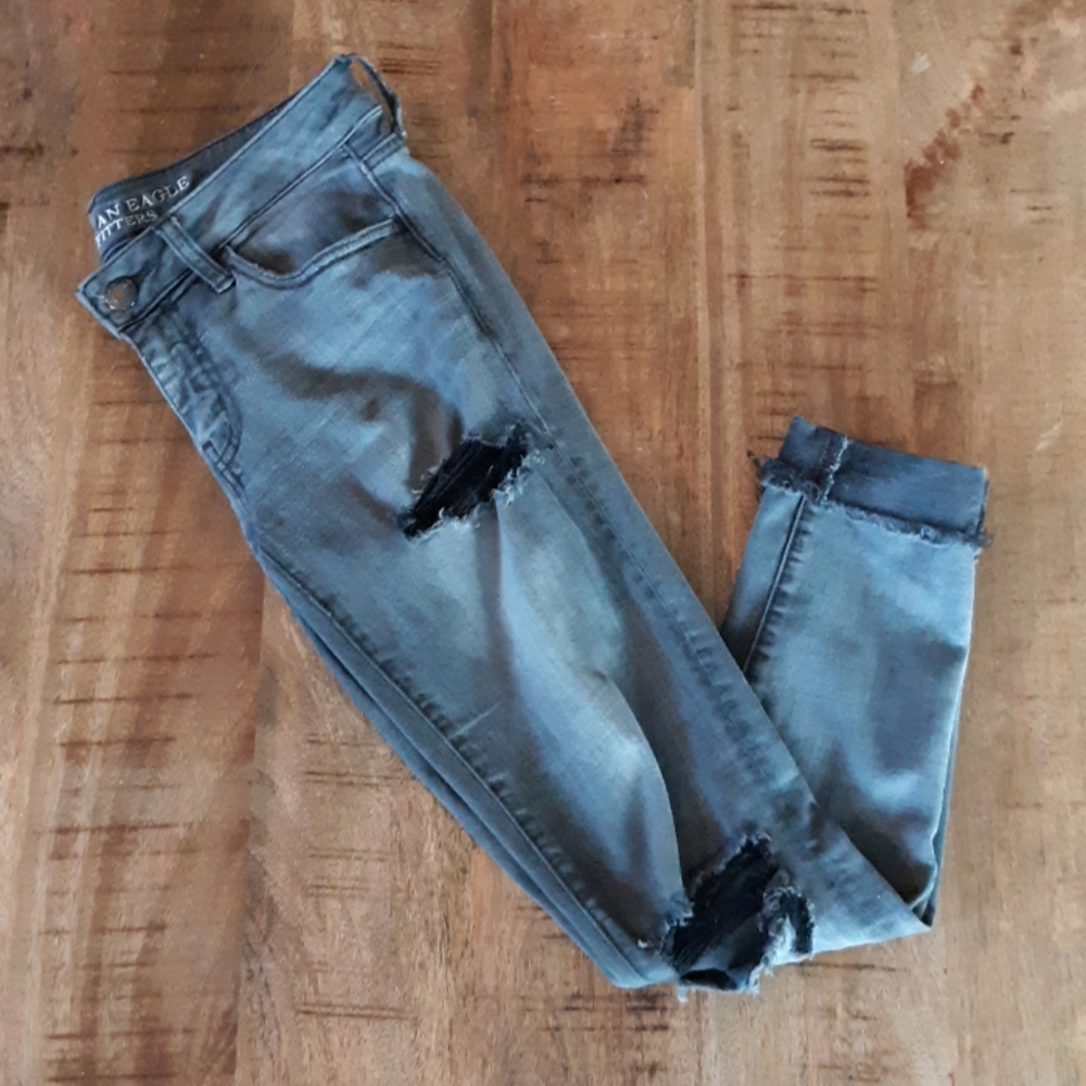 Dark gray/black american eagle jeans